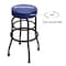 Prime-Line WORKPRO Garage Shop Stool, Swivel Cushion Seat, Black Powder Coated Legs & Footrest W112003 - alternate 3